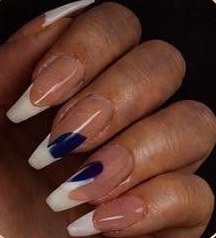 Capsules américaines french nude et bleu nuit